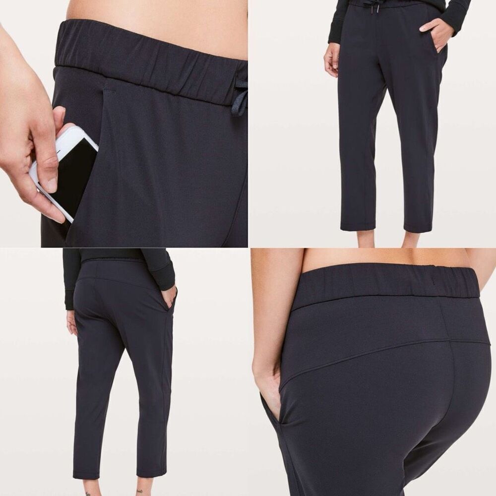Lululemon On The Fly Crop *23" Black (Second Release) size 4